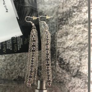 Dangle diamond earrings